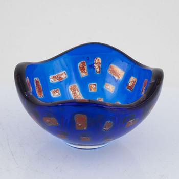 Sven Palmqvist, a 'Ravenna' glass bowl, Orrefors 1976.