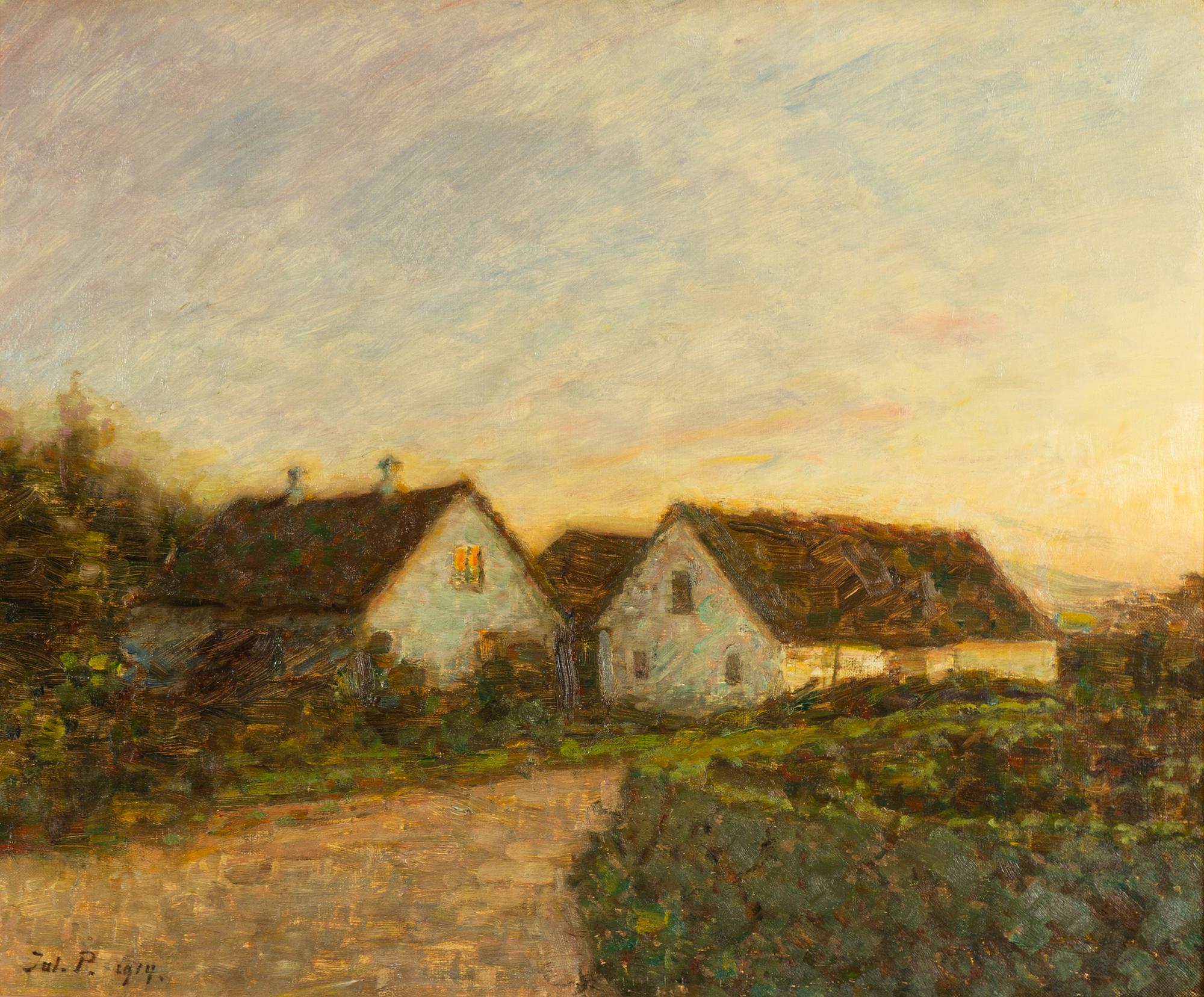 Julius Paulsen, Twilight over the Courtyard.