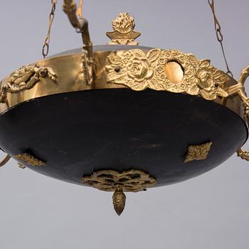 TAKAMPEL, empirstil, 1800-tal. Höjd 68 cm.