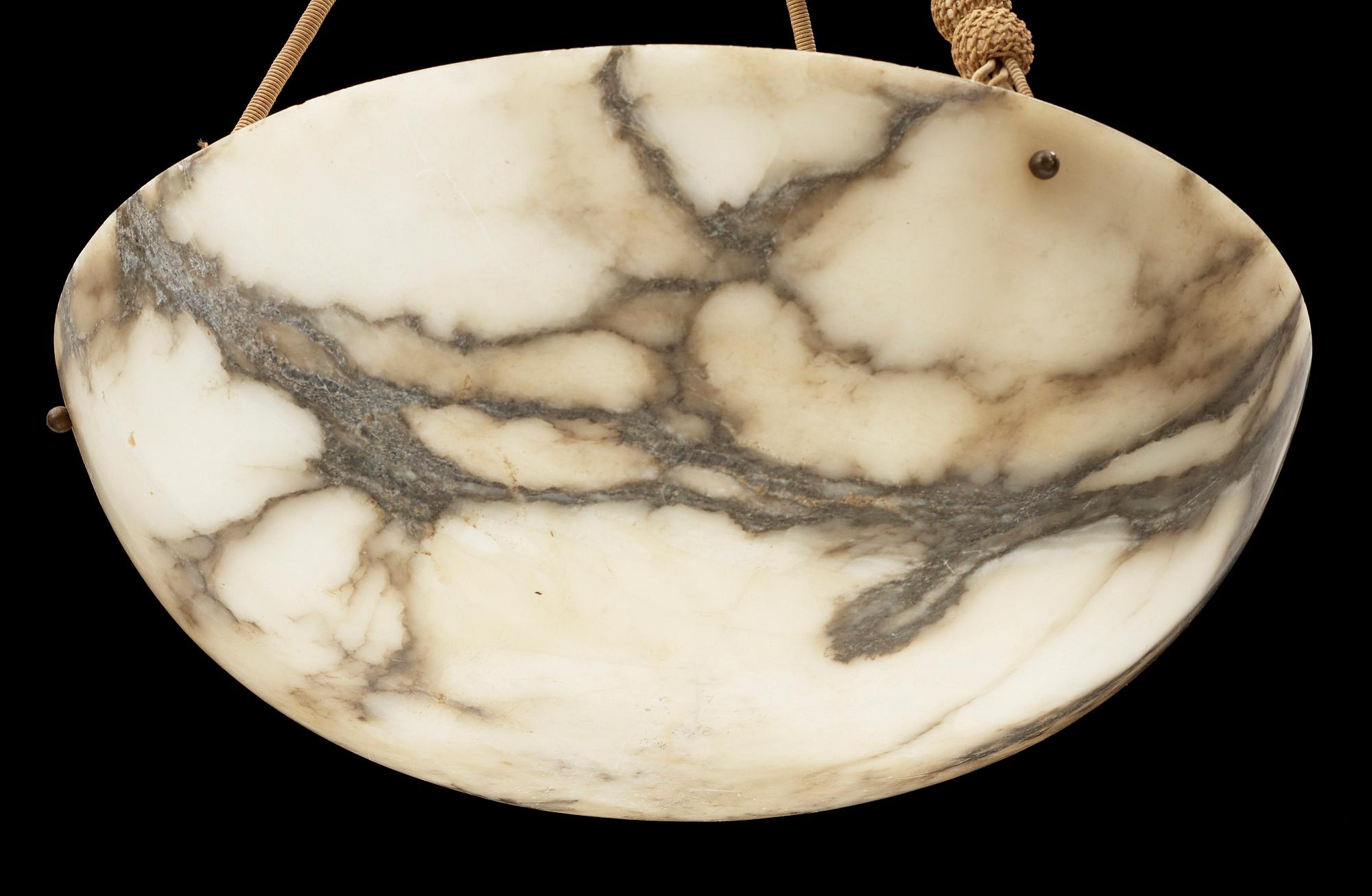 TAKLAMPA, alabaster, 1920-tal. H ca 70.