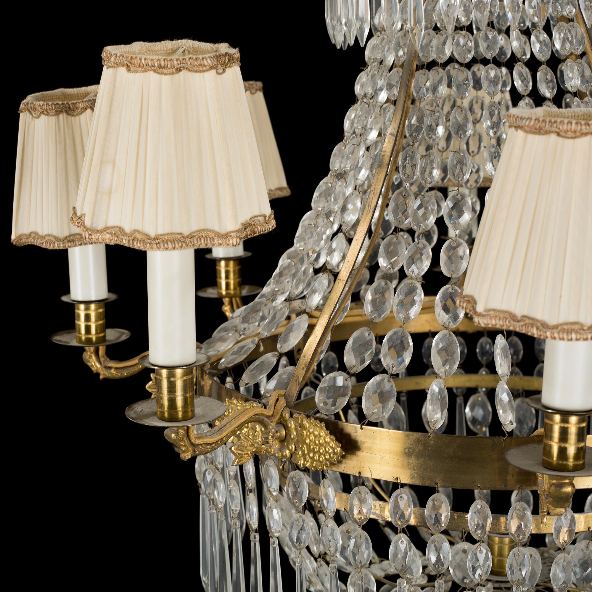 A 19th century chandelier.