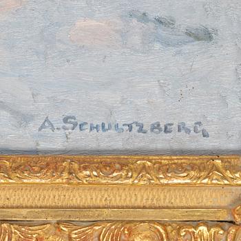 Anshelm Schultzberg, "Marsafton vid ett kolaretorp".