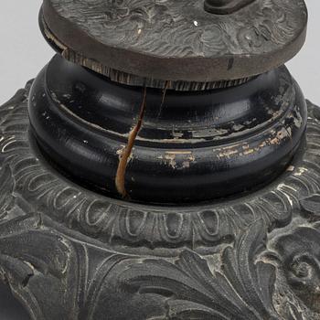SKULPTUR, patinerad metall.  A.M Nacht 6821. Omkring 1900.