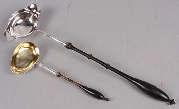 BÅLSLEV SAMT SÅSSLEV, silver, AF Hellman resp Sven Petter Dahlgren, Uppsala 1840 resp 1854.