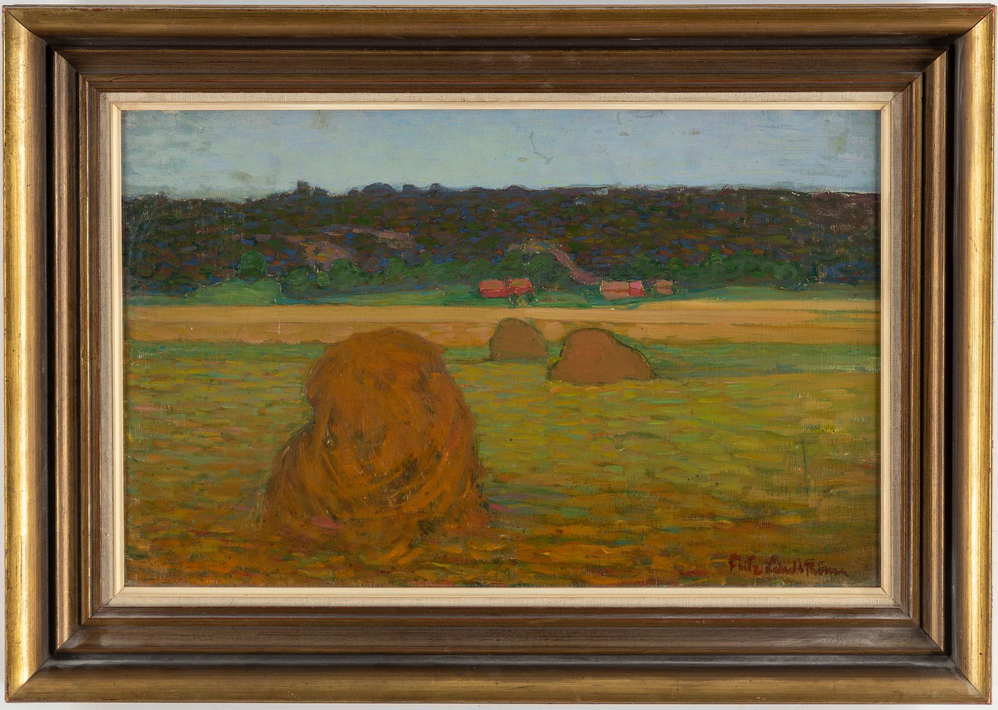 FRITZ LINDSTRÖM, oil on canvas/panel, signed.
