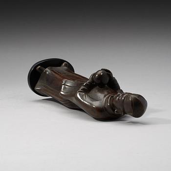 FIGUR, brons. Qingdynastin, 1800-tal.