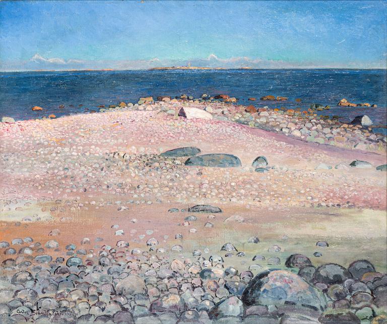 Arthur Bianchini, "Höstdag vid havet". (Motiv från Sandhamn).