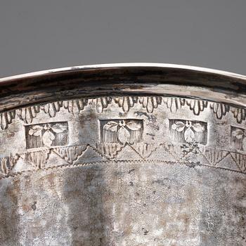 BÄGARE, silver. Arvid Wernström Eksjö, 1811. Vikt ca 415 gram.