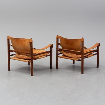 Arne Norell, fåtöljer ett par, "Sirocco", 1960-talets mitt. Modellen formgiven 1964.