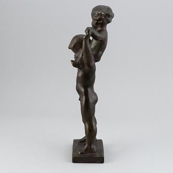Jonas Fröding, sculpture. Signed. Bronze.