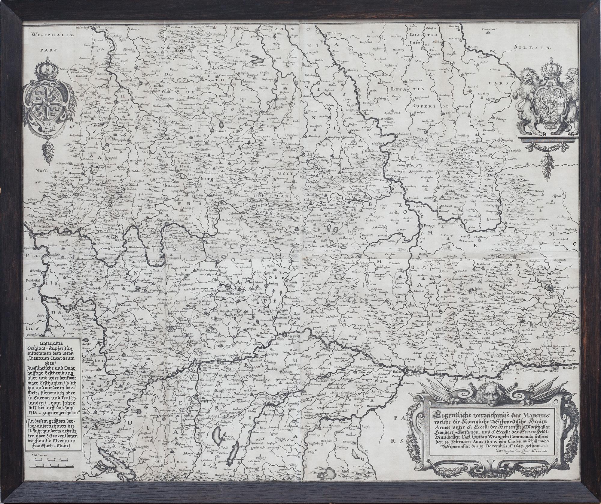 KARTA, gravyr, 16/1700-tal.