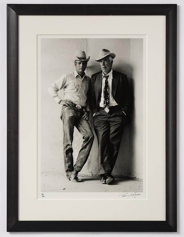 Terry O'Neill, "Paul Newman and Lee Marvin in costume for "Pocket Money", Tucson, Arizona", 1971.