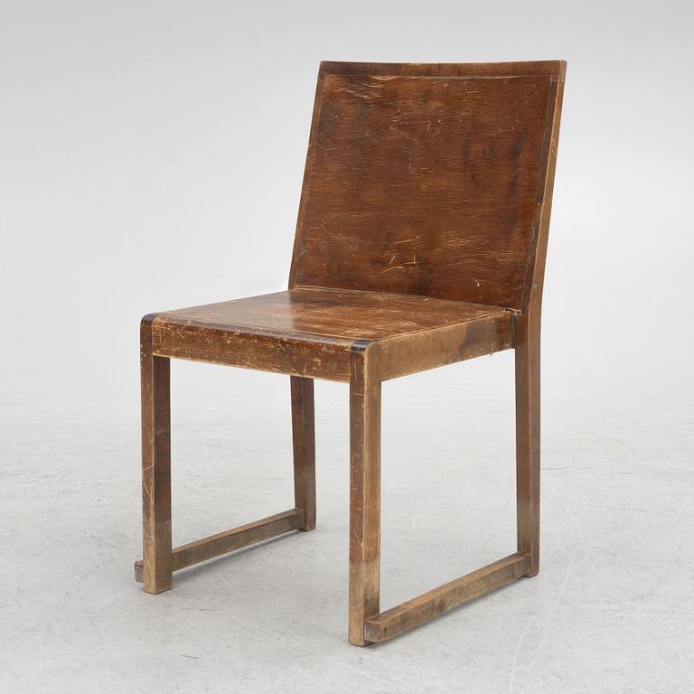 A functionalist chair, 1930s.