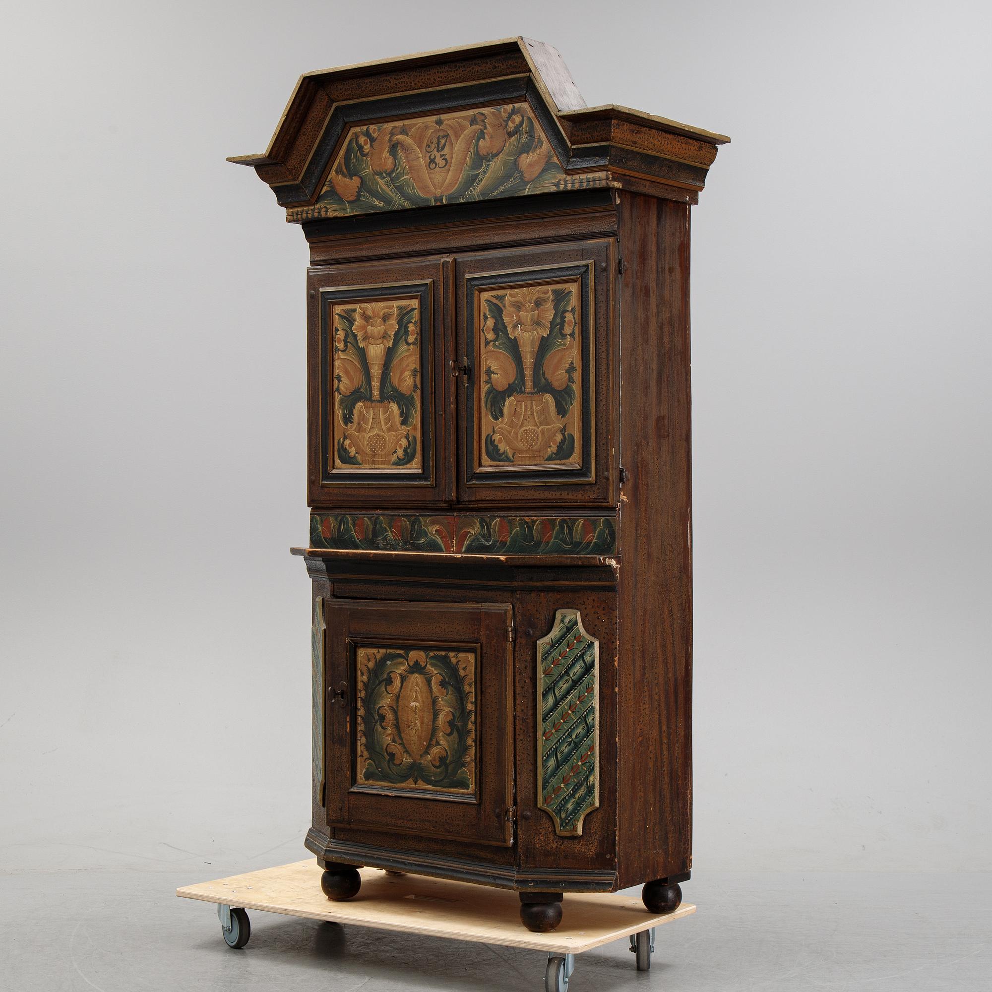 A Swedish cabinet from Dalarna 1783.