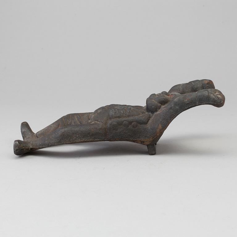 A Swedish cast iron boot jack, 20th century.