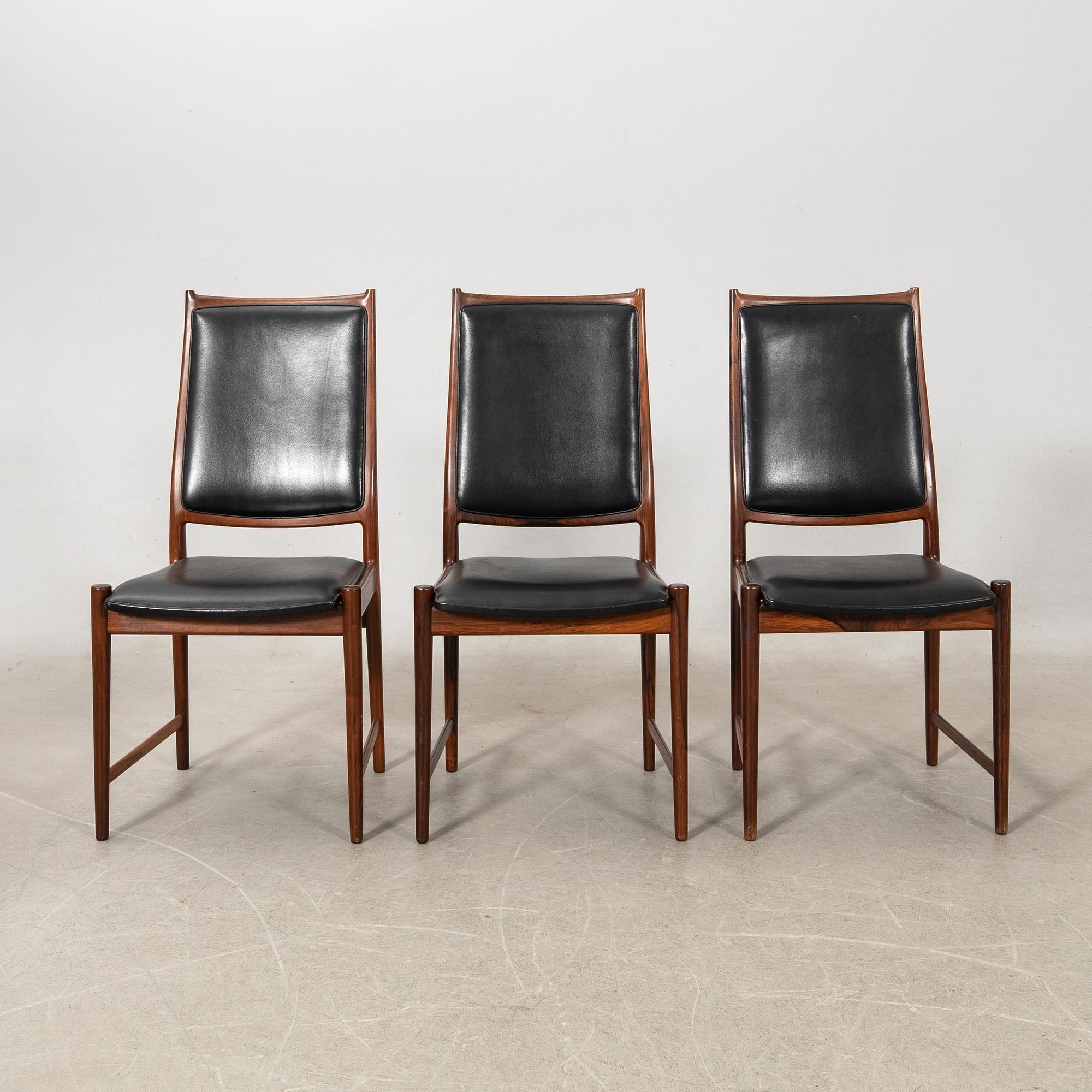 Torbjørn Afdal, stolar, 6 st, Nesjestranda, Bruksbo, Norge, 1960-tal.