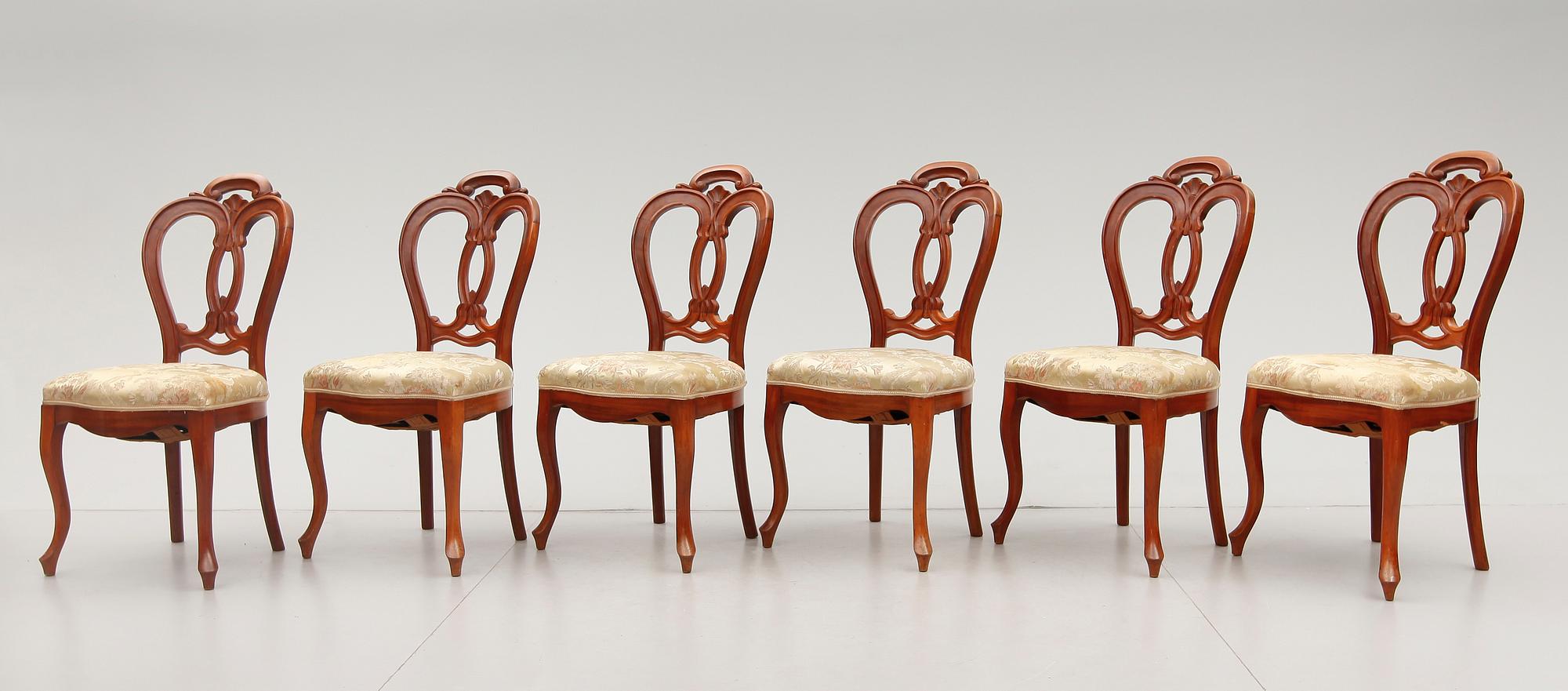 STOLAR, 6 st, 1800-talets andra hälft.
