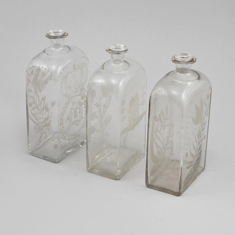 FLASKSCHATULL, 1800-tal.