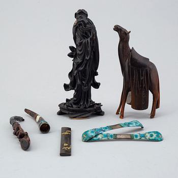 A group of Japanese and Chinese objects, circa 1900.