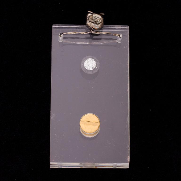 DIAMANT, briljantslipad 0,88 ct H (Wesselton) / VVS2.
