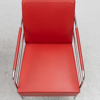 Gunilla Allard, a pair of armchairs with footstools, 'Cinema', Lammhults.