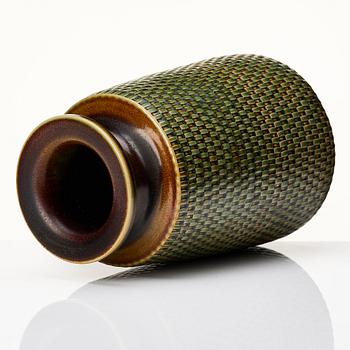 Stig Lindberg, a stoneware vase, Gustavsberg studio, Sweden 1967.