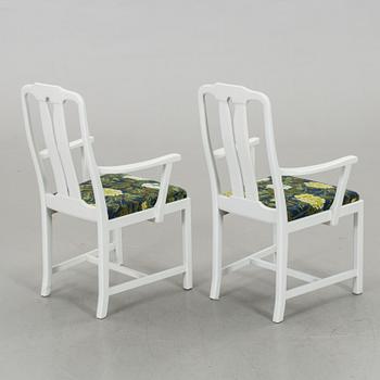 A pair of armchairs, "Ambassadör" Carl Malmsten Åfors Möbelfabrik late 20th century,