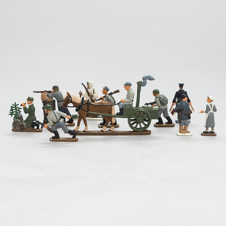 Raimo Heino, 'Suomalainen sotilas', a set of Finnish tin soldiers, Tillander.