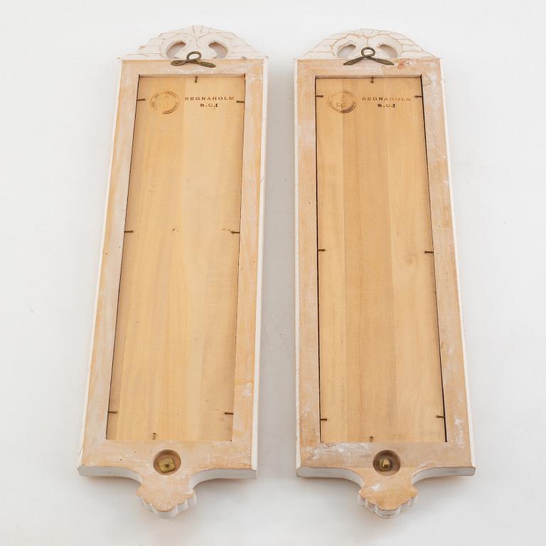 A pair of 'Regnaholm' mirror sconces, IKEA's 18th-century series, 1990s.