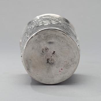 A BEAKER, silver, Moscow 1749, unknown master, weight 82 g.