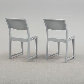 SVEN MARKELIUS, four painted 'Orkesterstolen' chairs.