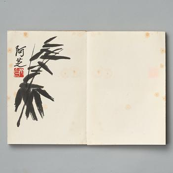 BOK med TRÄSNITT, "Qi Baishi hua ji". Beijing 1952.