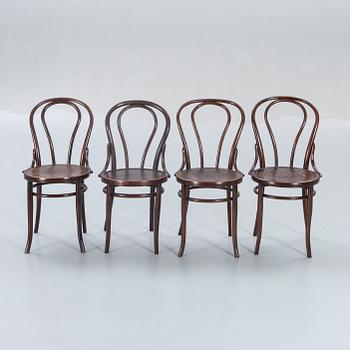 Chairs, Thonet 2 pcs, Mundus 2 pcs, bentwood, first half of the 20th century.