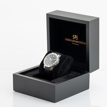 Sjöö Sandström, Royal Steel, Worldtimer, "SÄPO/Swedish Security Service", wristwatch, 41 mm.
