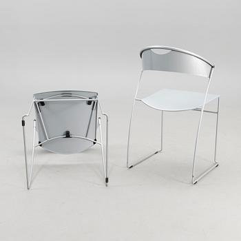 HANNES WETTSTEIN, STOLAR, 9 st "Juliette", Cerruti Baleri, Italien 2000-tal. Modellen formgiven 1987.