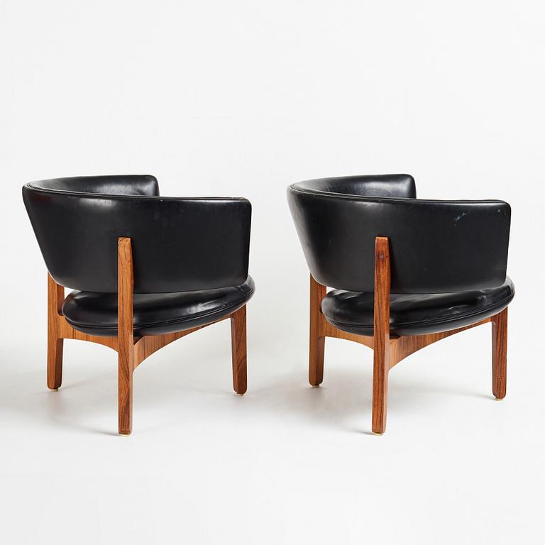 Sven Ellekær, fåtöljer, ett par, Chr. Linneberg Møbelfabrik, Danmark, 1960-tal.