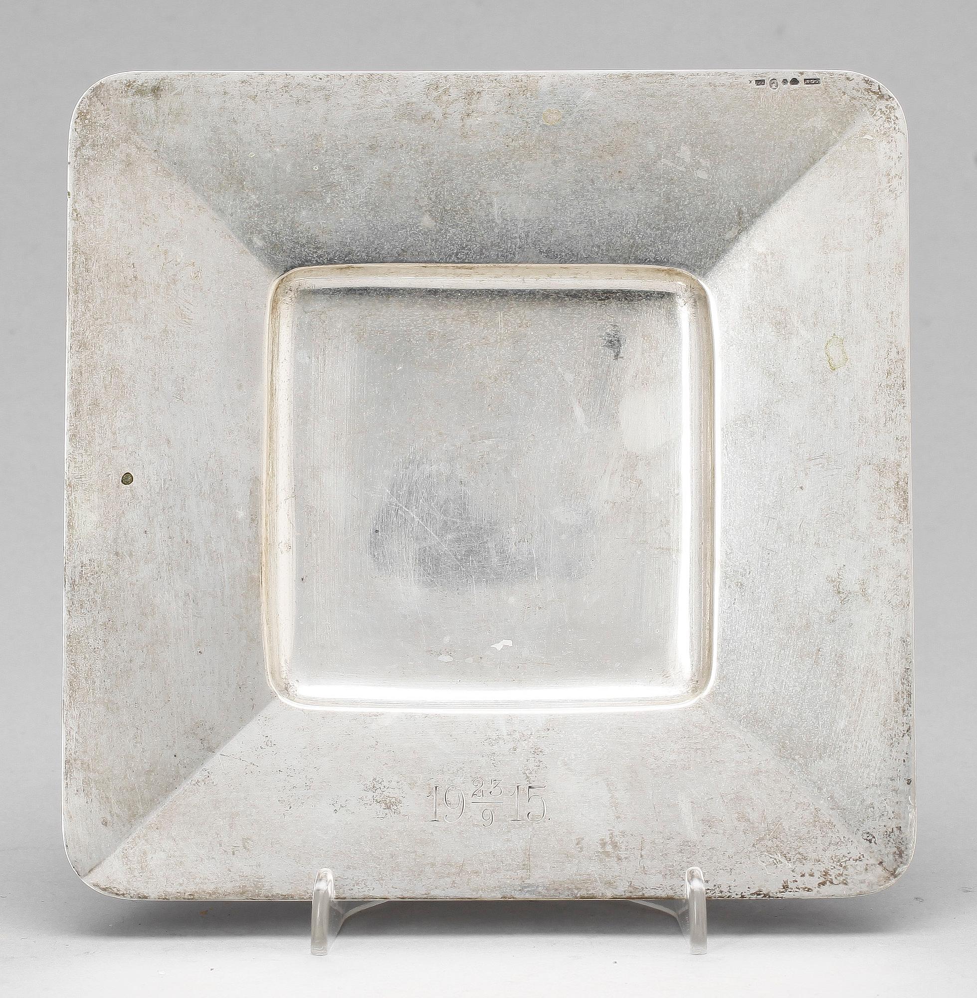 FAT, silver, C G Hallberg Guldsmeds AB, Stockholm, 1913. Tot vikt ca 285g.