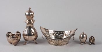 PARTI NYSILVER, 5 delar, bla England och Danmark. 1900-talets första hälft.
