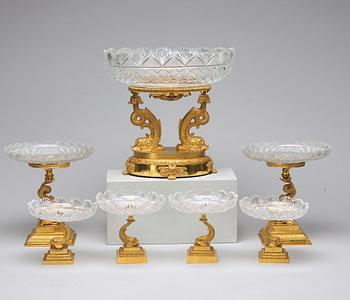 Seven Empire-style centre pieces, late 19th ct.