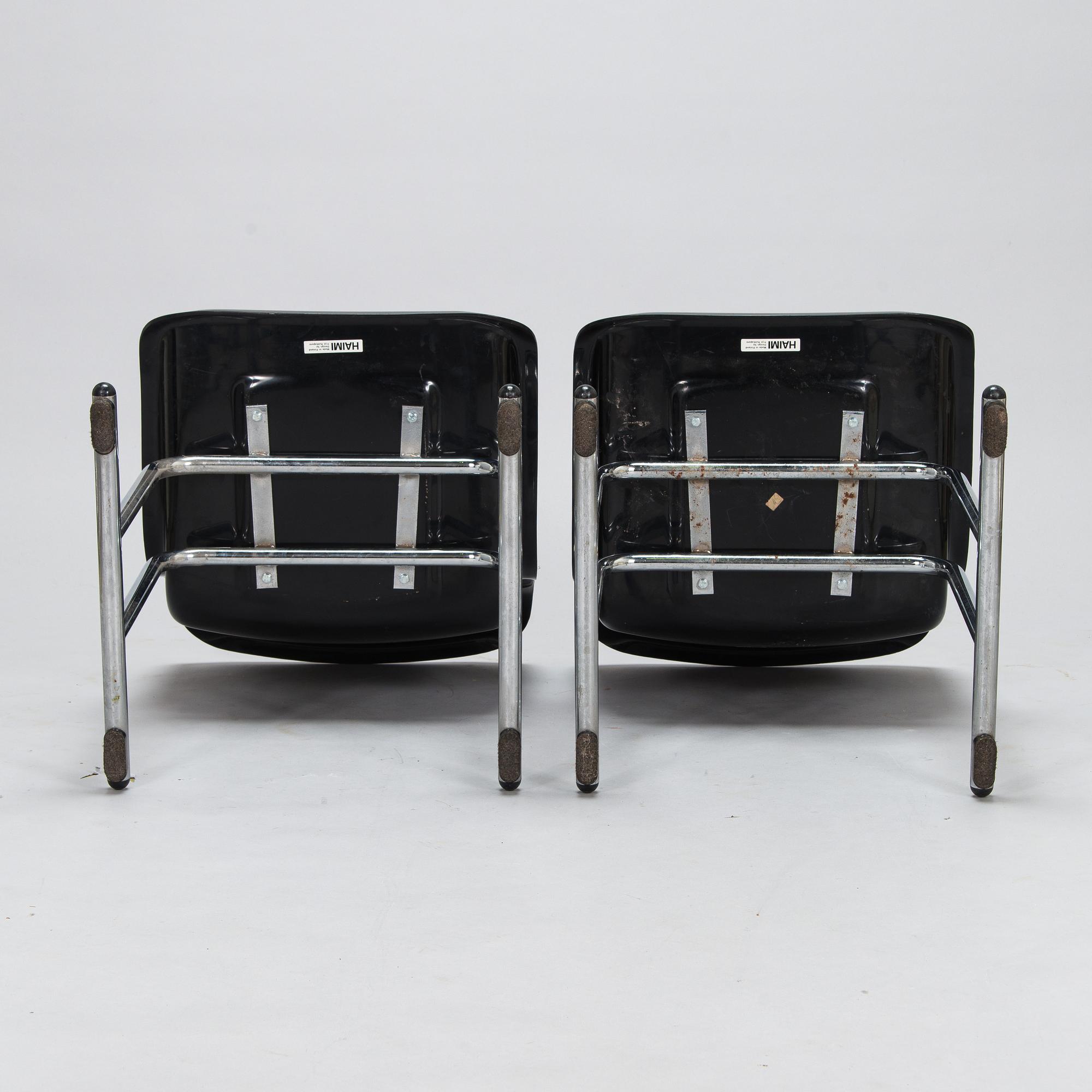 Yrjö Kukkapuro, stolar, 7 st, modell 3427M, Haimi.