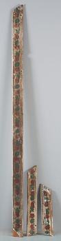 A set of Swedish mid 19th century wooden painted panels.