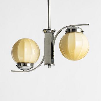 Ceiling lamp, functionalist, 1930s.