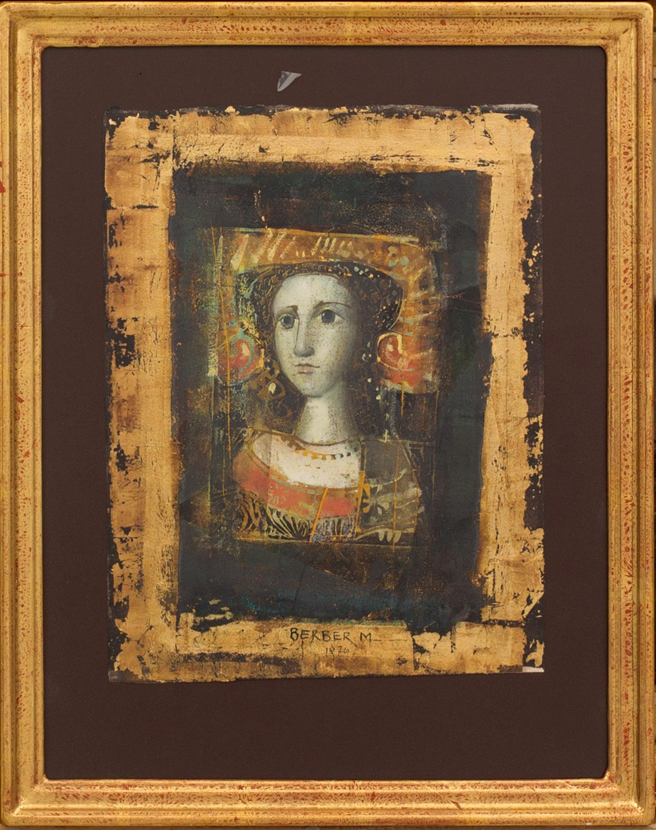 MERSAD BERBER, mixed media signed and dated.