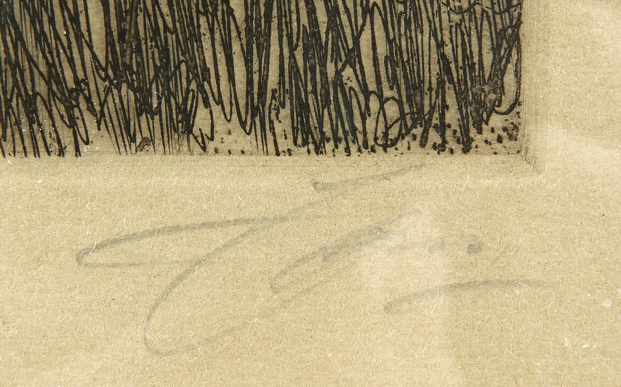 ANDERS ZORN, etsning, sign, utförd 1917.