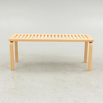 Alvar Aalto, a "153A" bench, Artek, 21st century.