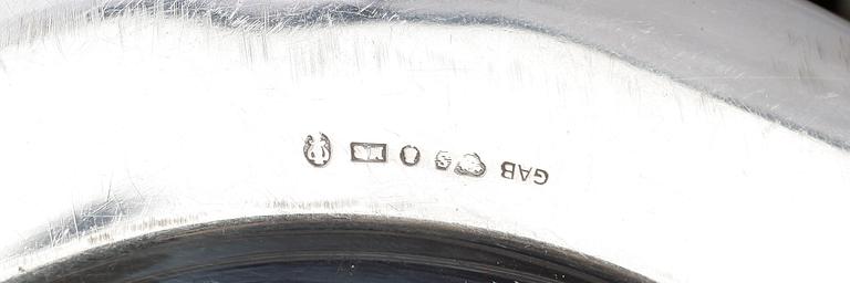 PARTI SILVER, 11 delar, bla Karl Anderson, Stockholm, 1903, tot vikt ca 486 g.