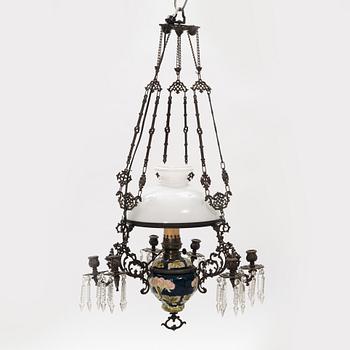 A paraffine lamp, late 19th Century.