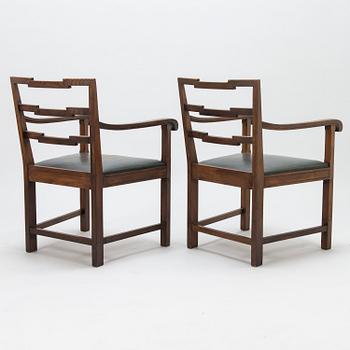 MIKKO S. NUPPONEN, a set of six 1930's 'Jukola' chairs for HMN Huonekaluliike Mikko Nupponen. Finland.