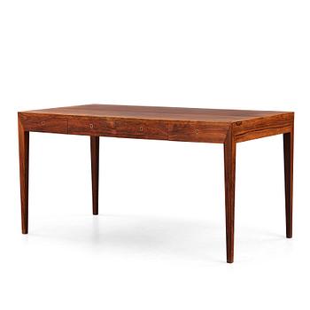 Severin Hansen, a 1950'-60's palisander desk, Haslev Møbelfabrik, Denmark.