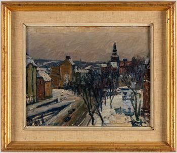 SIGNE BARTH, oil on canvas/panel, signed and dated -53.